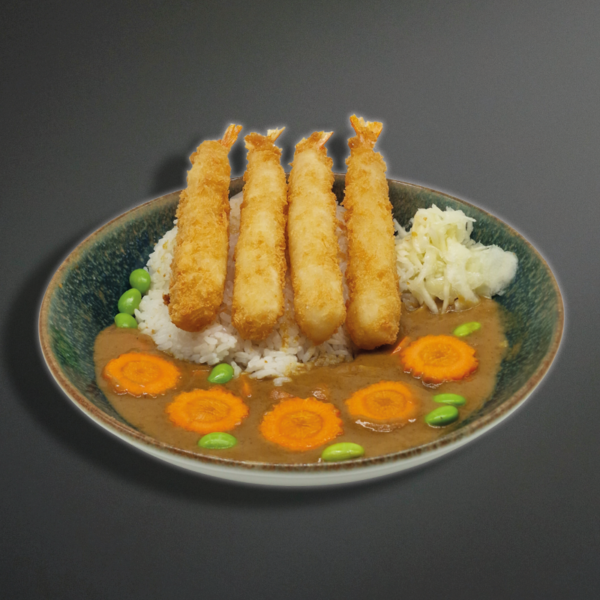 Frit. Hanchen oder Garnelen Curry Don
